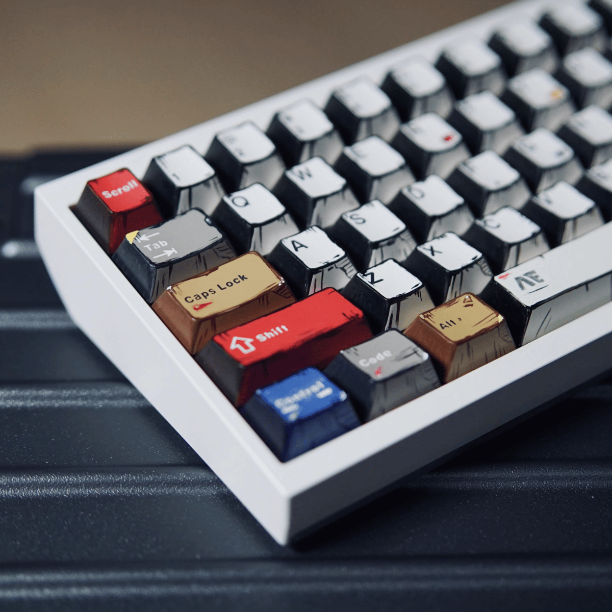 Keycap NDN Comic Style Mix Color PBT Dye-sub Cherry Profile
