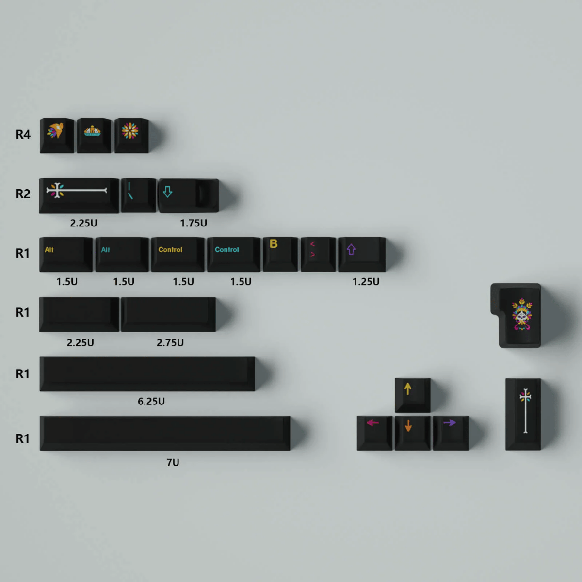 Keycap CMK PBT Mictlan PBT Dye-sub Cherry Profile