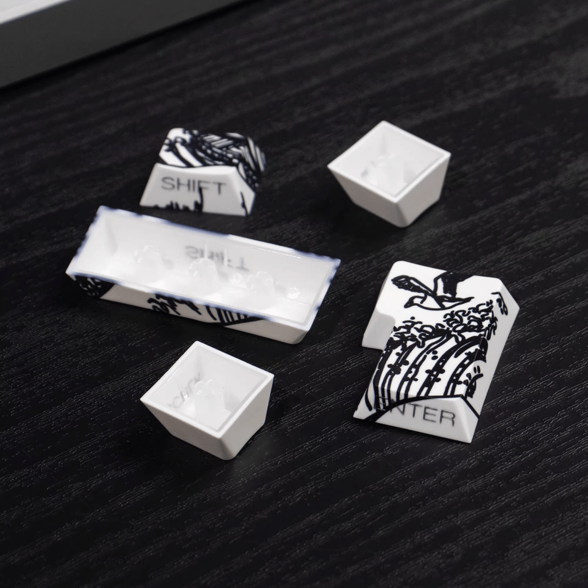 Keycap CMK Wave of Kanagawa PBT Dye-sub Cherry Profile