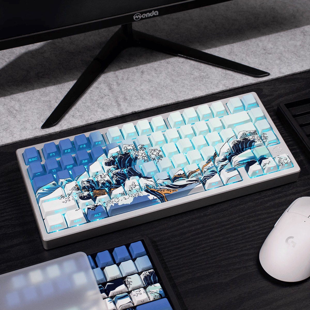 Keycap CMK Wave of Kanagawa PBT Dye-sub Cherry Profile