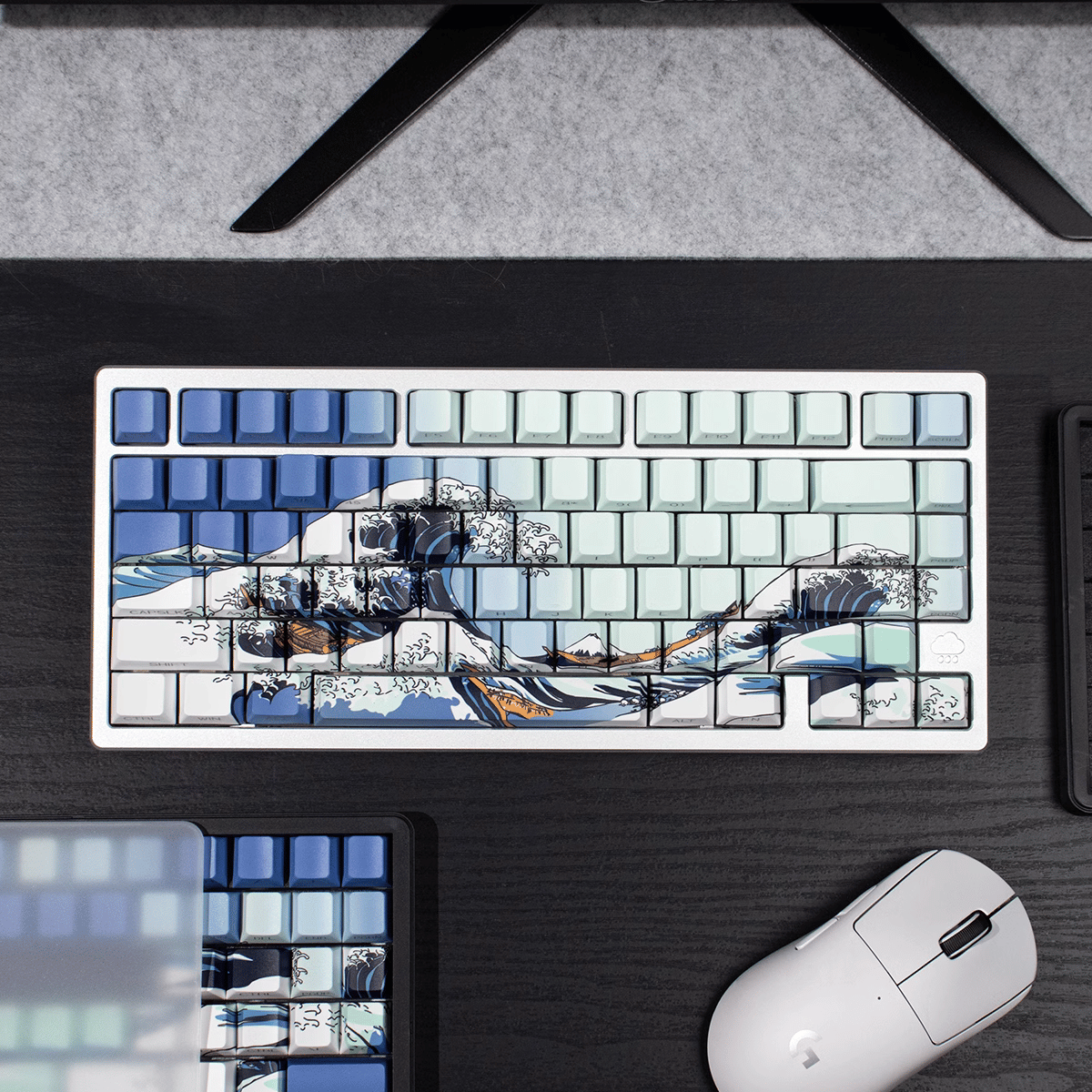 Keycap CMK Wave of Kanagawa PBT Dye-sub Cherry Profile