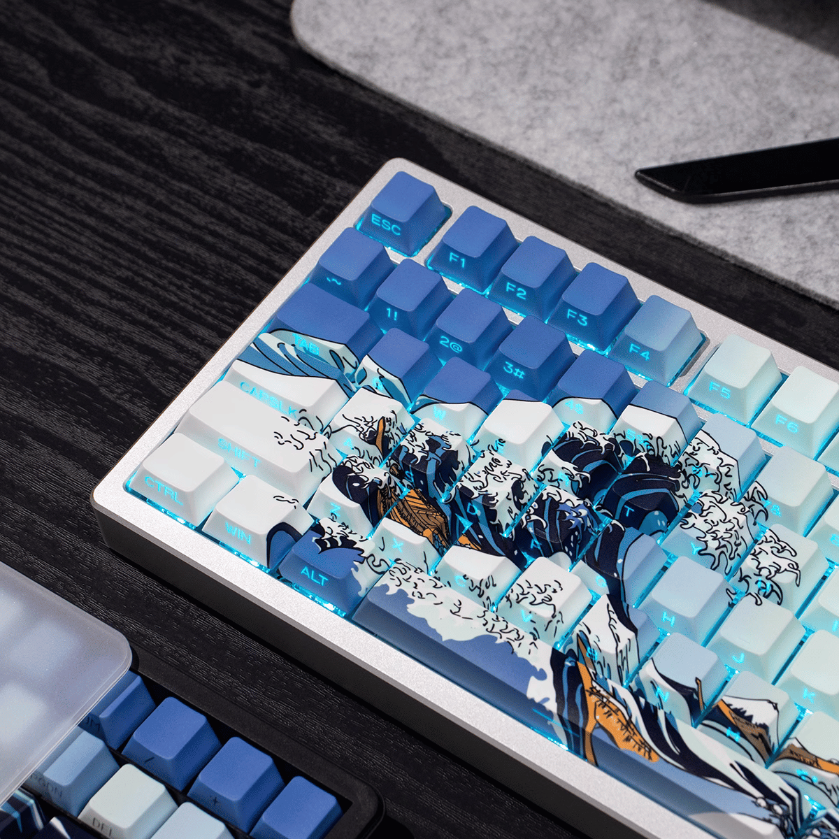 Keycap CMK Wave of Kanagawa PBT Dye-sub Cherry Profile