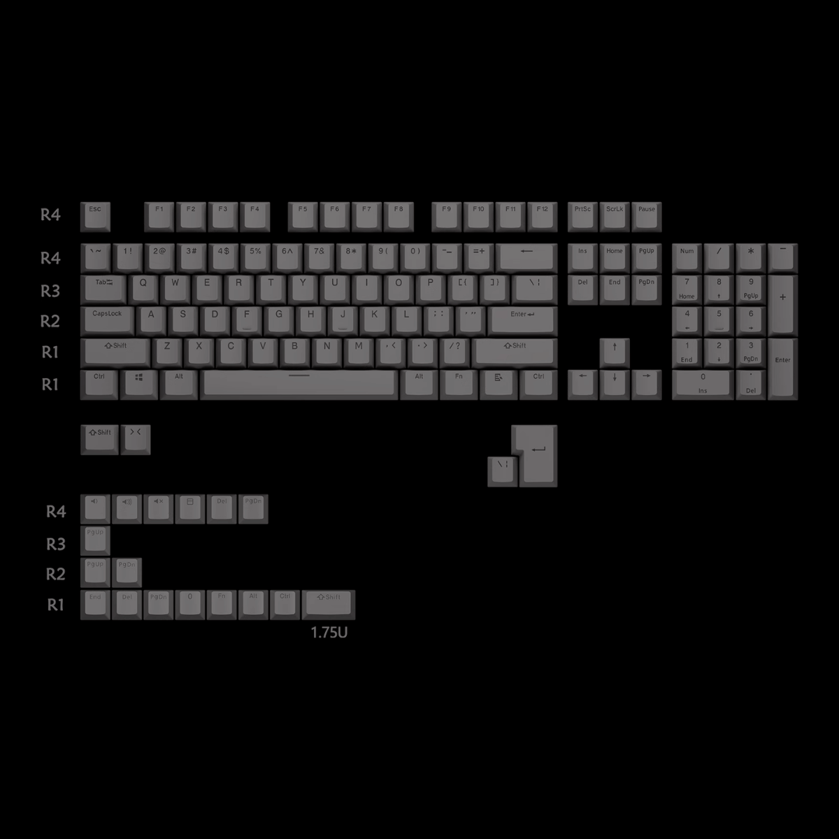 Keycap CMK ABS Xuyên LED Profile OEM