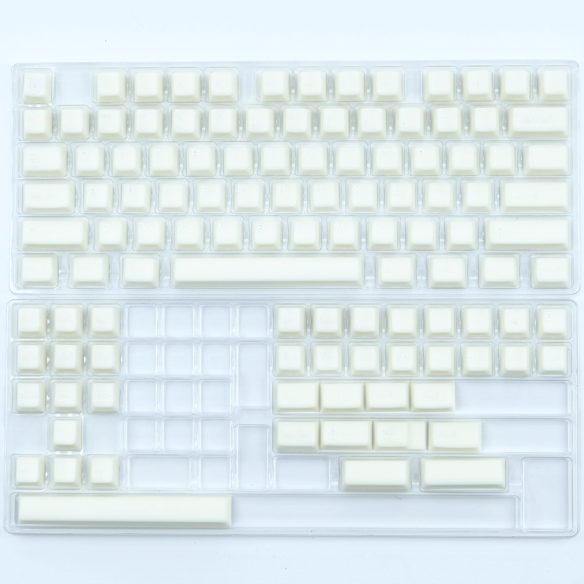 Keycap Aifei ABS Semi-transparent Marble White ABS Double-shot Cherry Profile