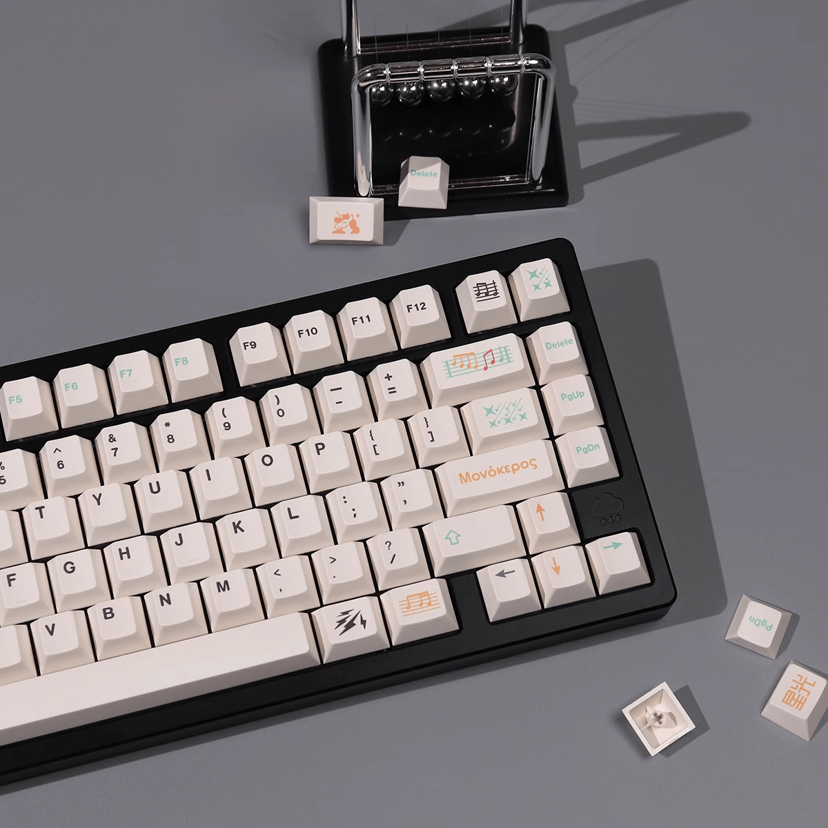 Keycap CMK PBT Unicorn Music PBT Dye-sub Cherry Profile