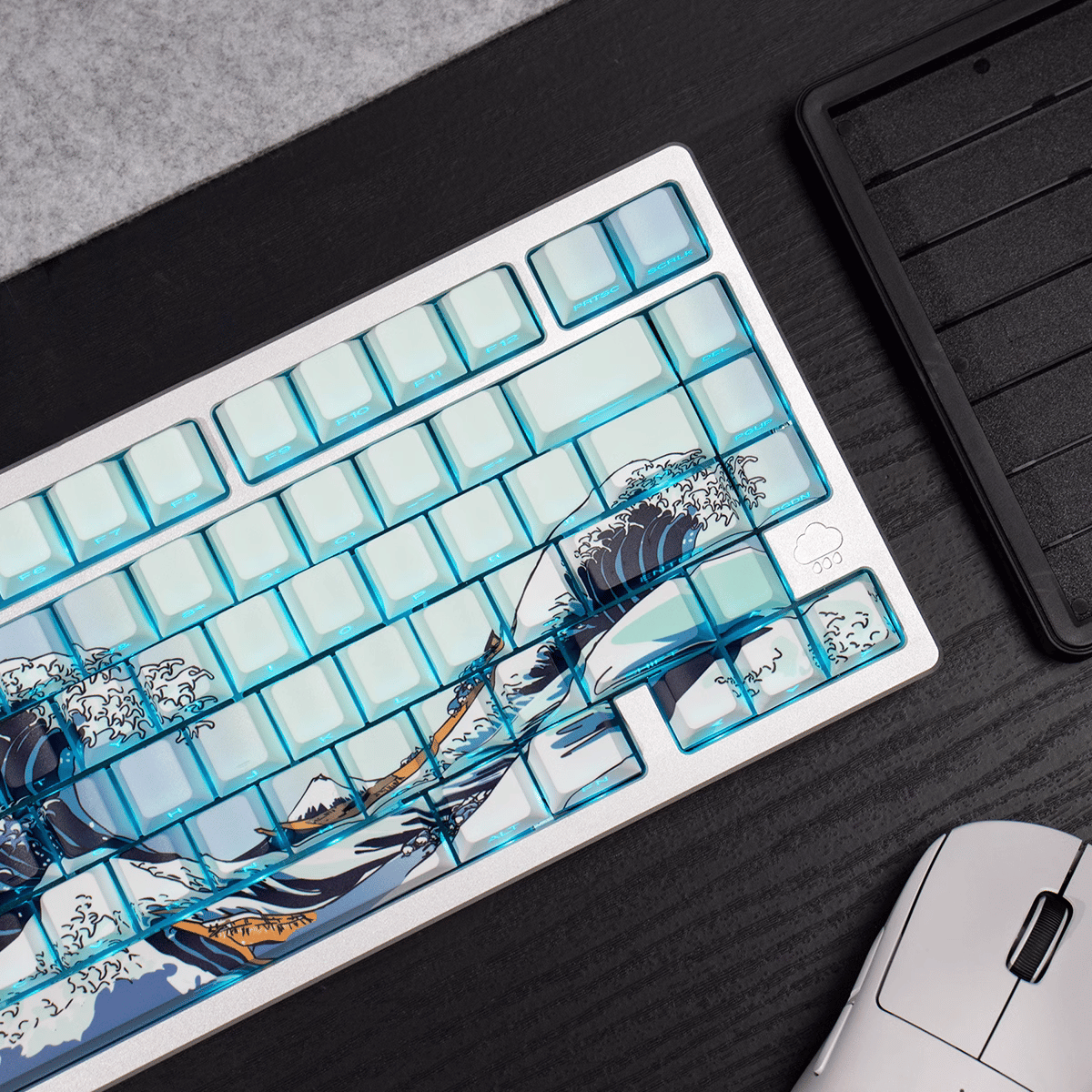 Keycap CMK Wave of Kanagawa PBT Dye-sub Cherry Profile
