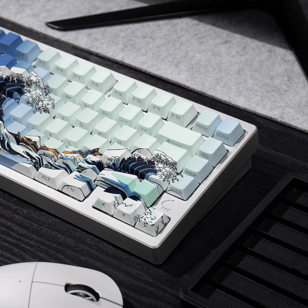 Keycap CMK Wave of Kanagawa PBT Dye-sub Cherry Profile