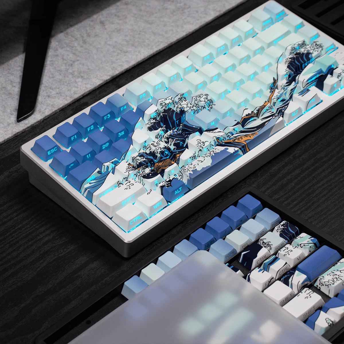 Keycap CMK Wave of Kanagawa PBT Dye-sub Cherry Profile
