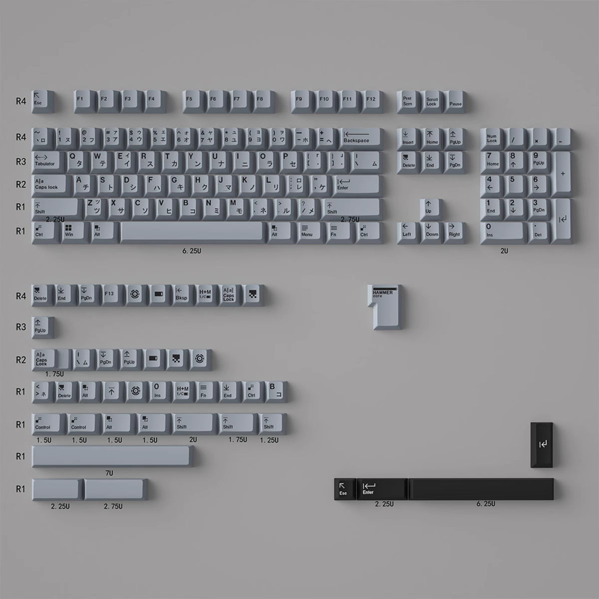Keycap CMK PBT Minimalist Braun