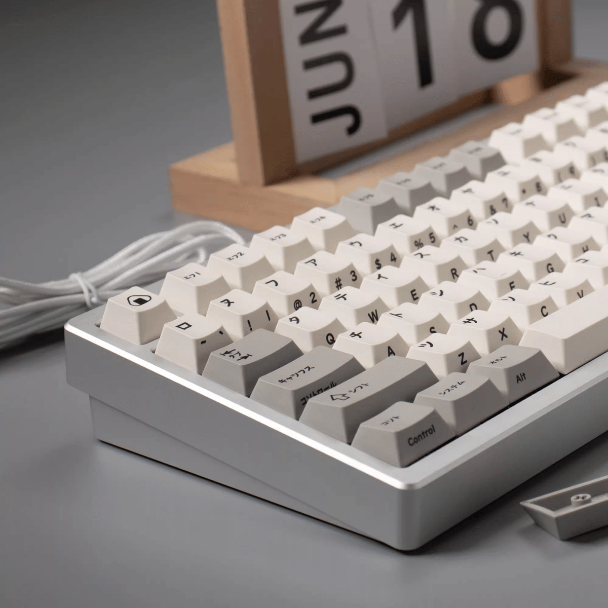 Keycap CMK PBT Retro Japanese Katakana PBT Dye-sub Cherry Profile