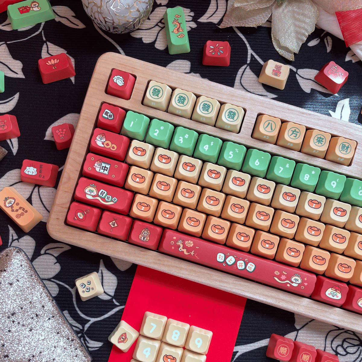 Keycap NDN Lucky Snake PBT Dye-sub PDA Profile