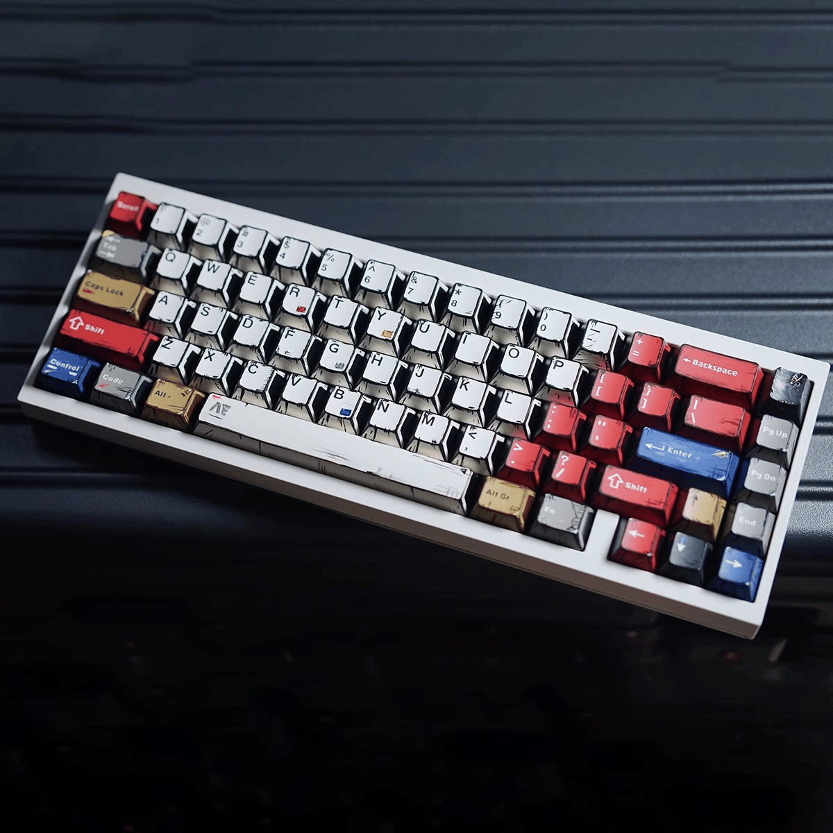 Keycap NDN Comic Style Mix Color PBT Dye-sub Cherry Profile