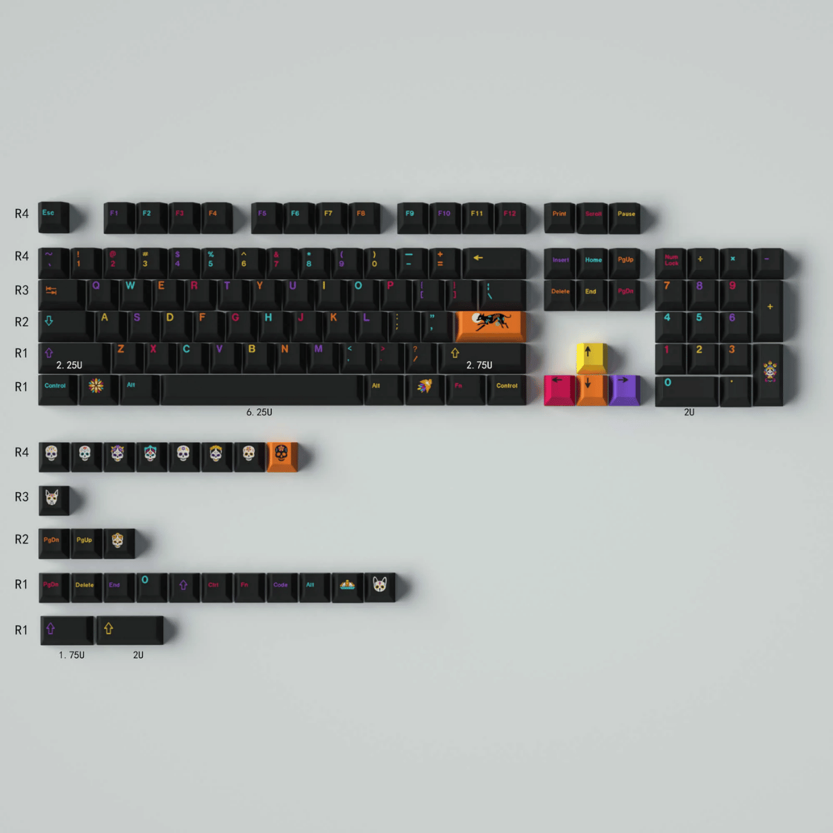 Keycap CMK PBT Mictlan PBT Dye-sub Cherry Profile