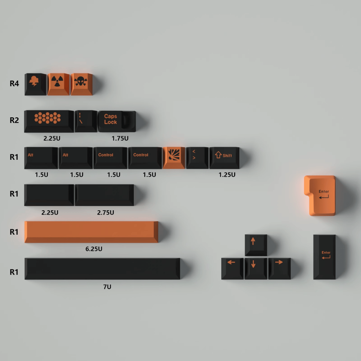 Keycap CMK PBT Carbon PBT Dye-sub Cherry Profile