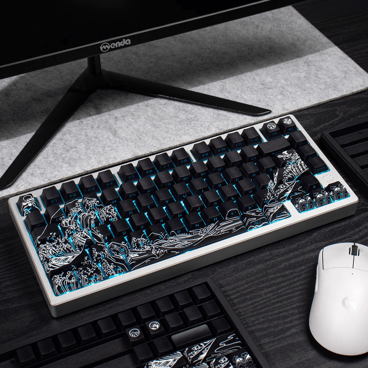 Keycap CMK Wave of Kanagawa PBT Dye-sub Cherry Profile