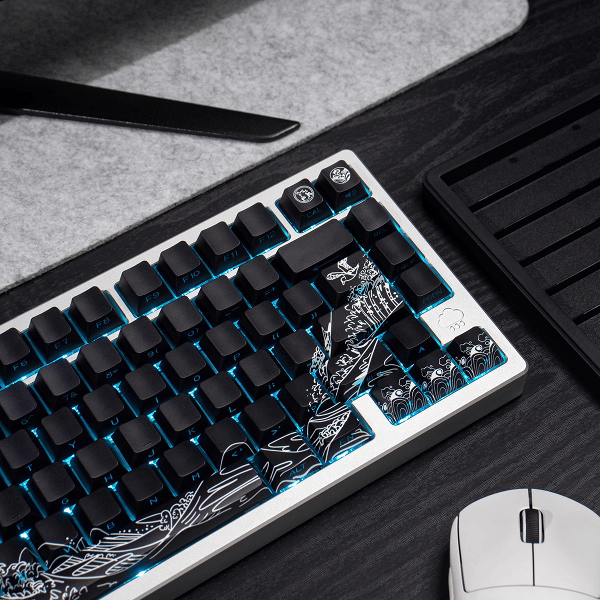 Keycap CMK Wave of Kanagawa PBT Dye-sub Cherry Profile