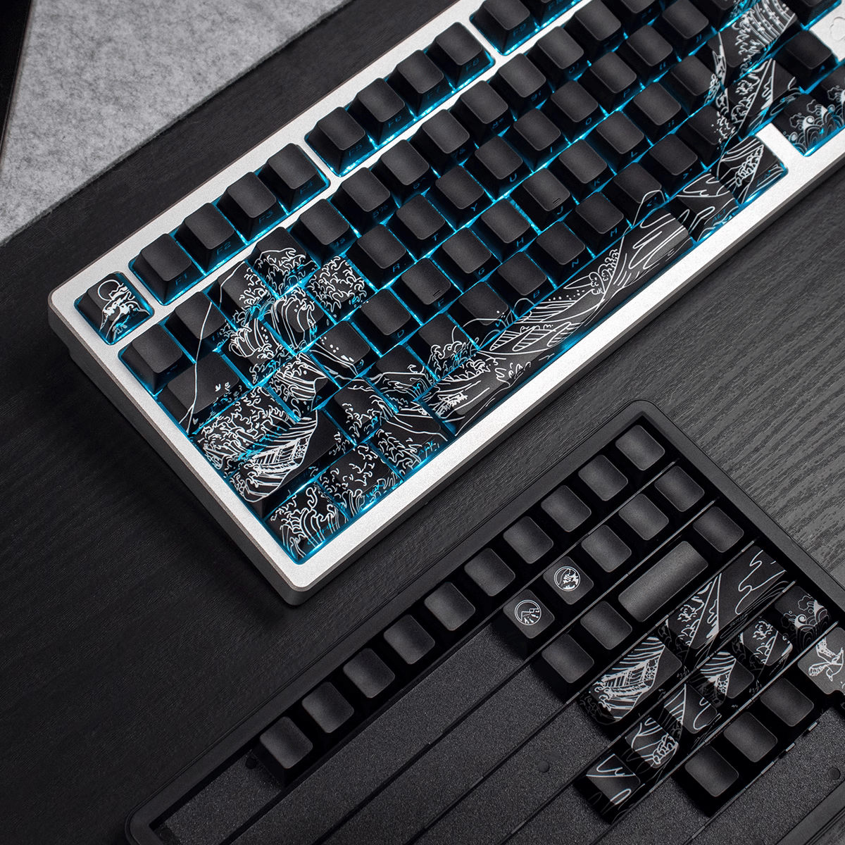 Keycap CMK Wave of Kanagawa PBT Dye-sub Cherry Profile