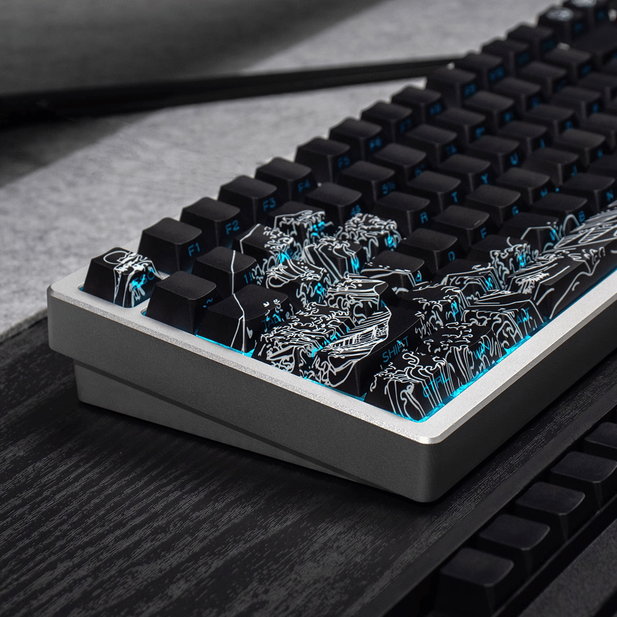 Keycap CMK Wave of Kanagawa PBT Dye-sub Cherry Profile