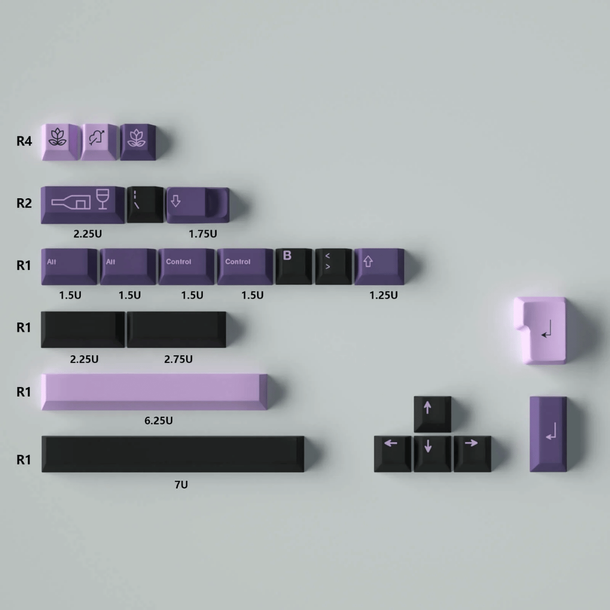 Keycap CMK PBT First Love PBT Dye-sub Cherry Profile