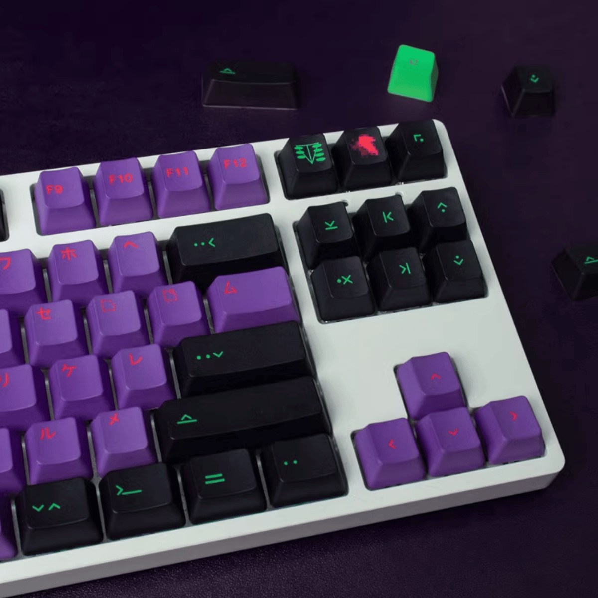 Keycap CMK PBT Eva Mecha-01 PBT Dye-sub Cherry Profile