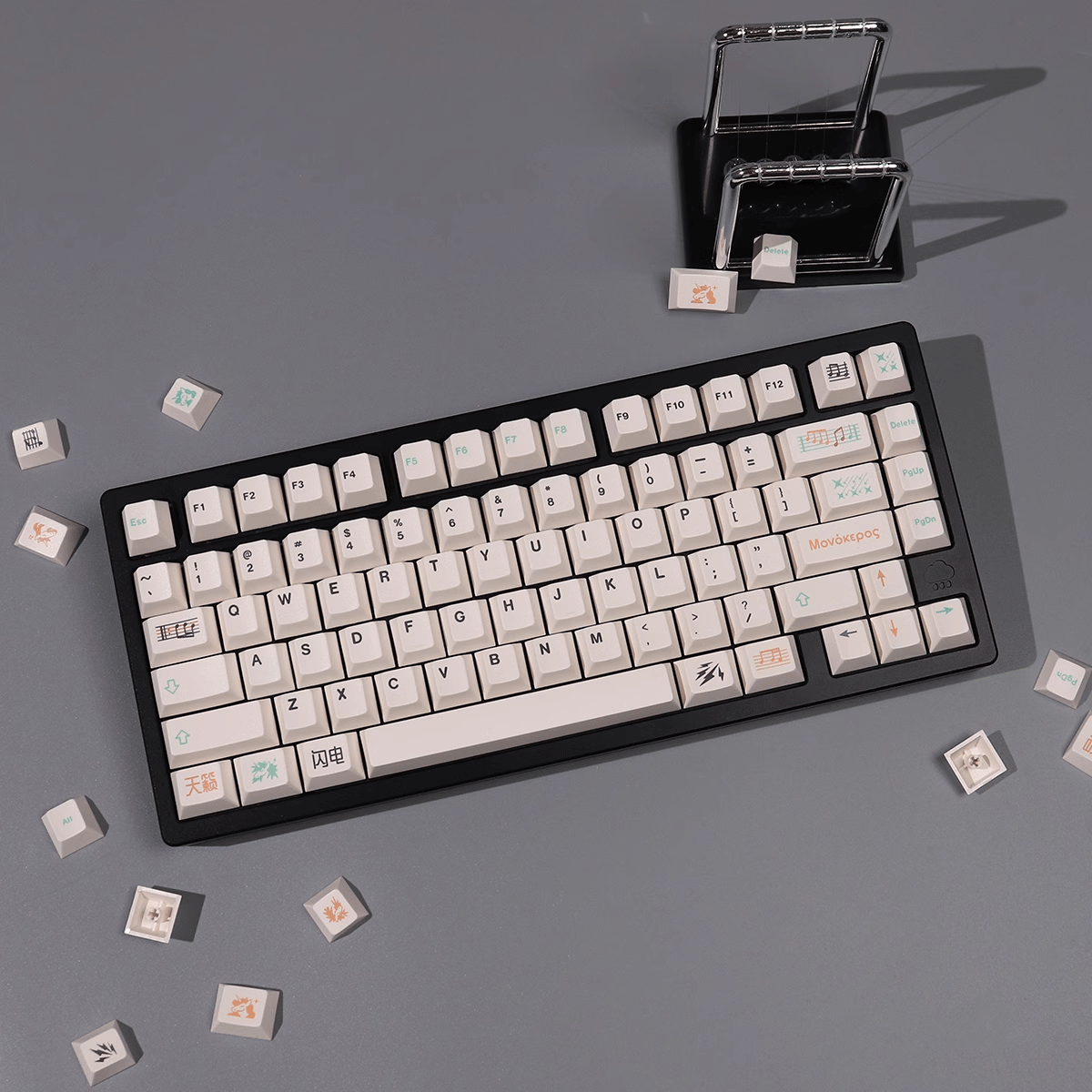 Keycap CMK PBT Unicorn Music PBT Dye-sub Cherry Profile