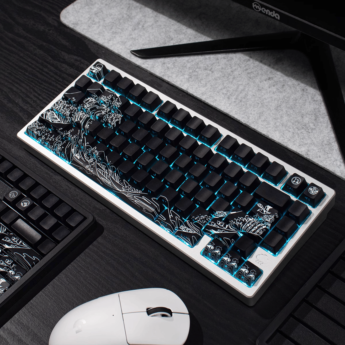 Keycap CMK Wave of Kanagawa PBT Dye-sub Cherry Profile