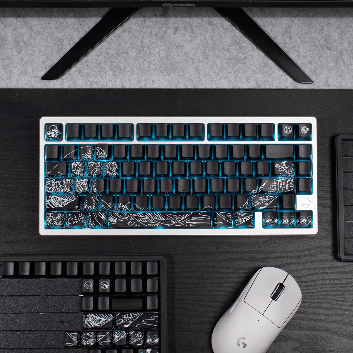 Keycap CMK Wave of Kanagawa PBT Dye-sub Cherry Profile