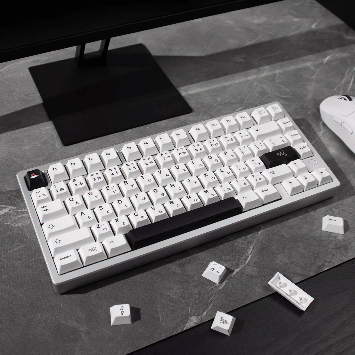 Keycap CMK PBT BOW Cloudy PBT Dye-sub Cherry Profile