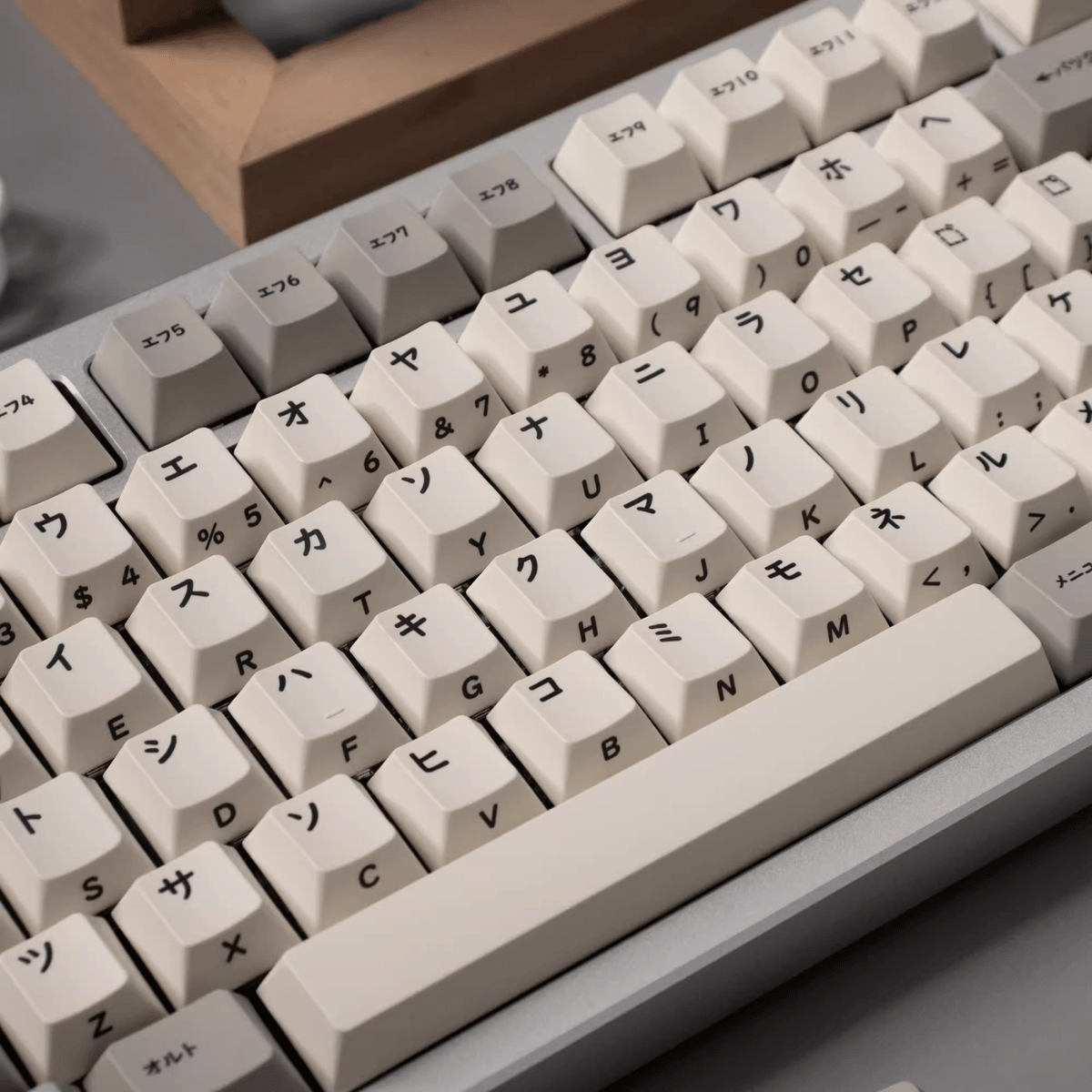 Keycap CMK PBT Retro Japanese Katakana PBT Dye-sub Cherry Profile