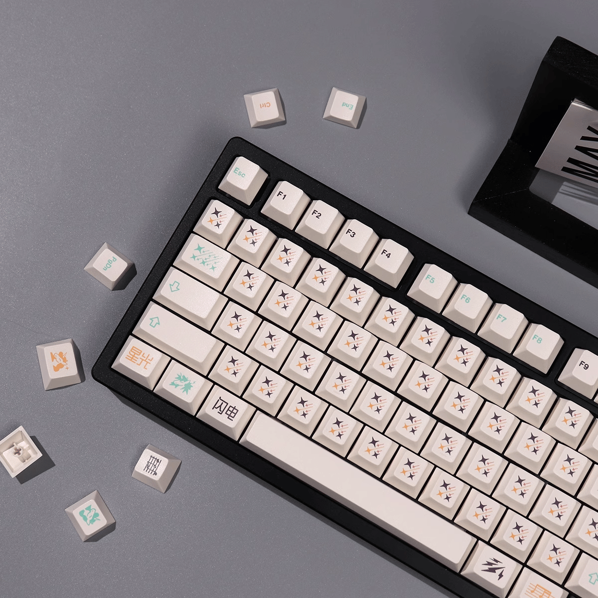 Keycap CMK PBT Unicorn Music PBT Dye-sub Cherry Profile