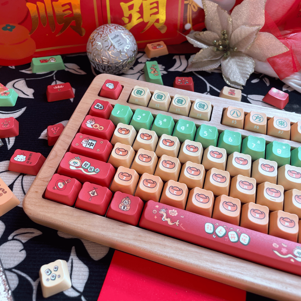 Keycap NDN Lucky Snake PBT Dye-sub PDA Profile