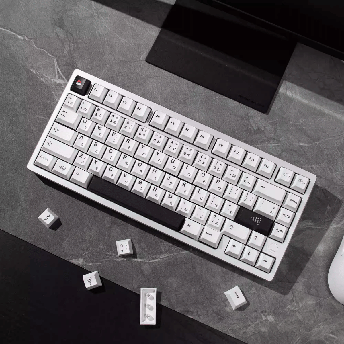 Keycap CMK PBT BOW Cloudy PBT Dye-sub Cherry Profile