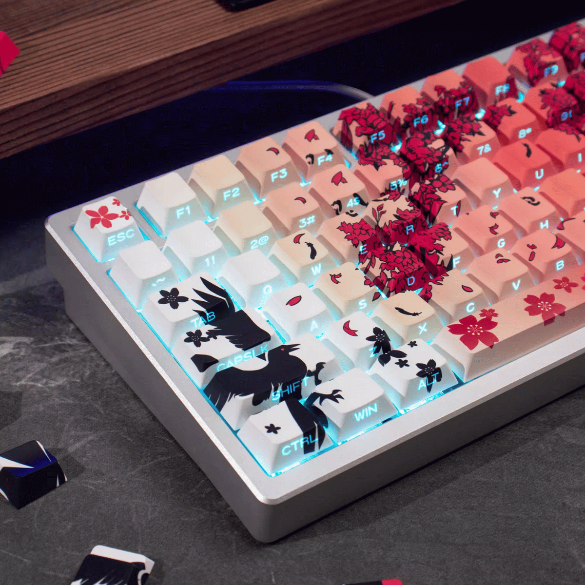 Keycap CMK Makima Sakura PBT Dye-sub Cherry Profile