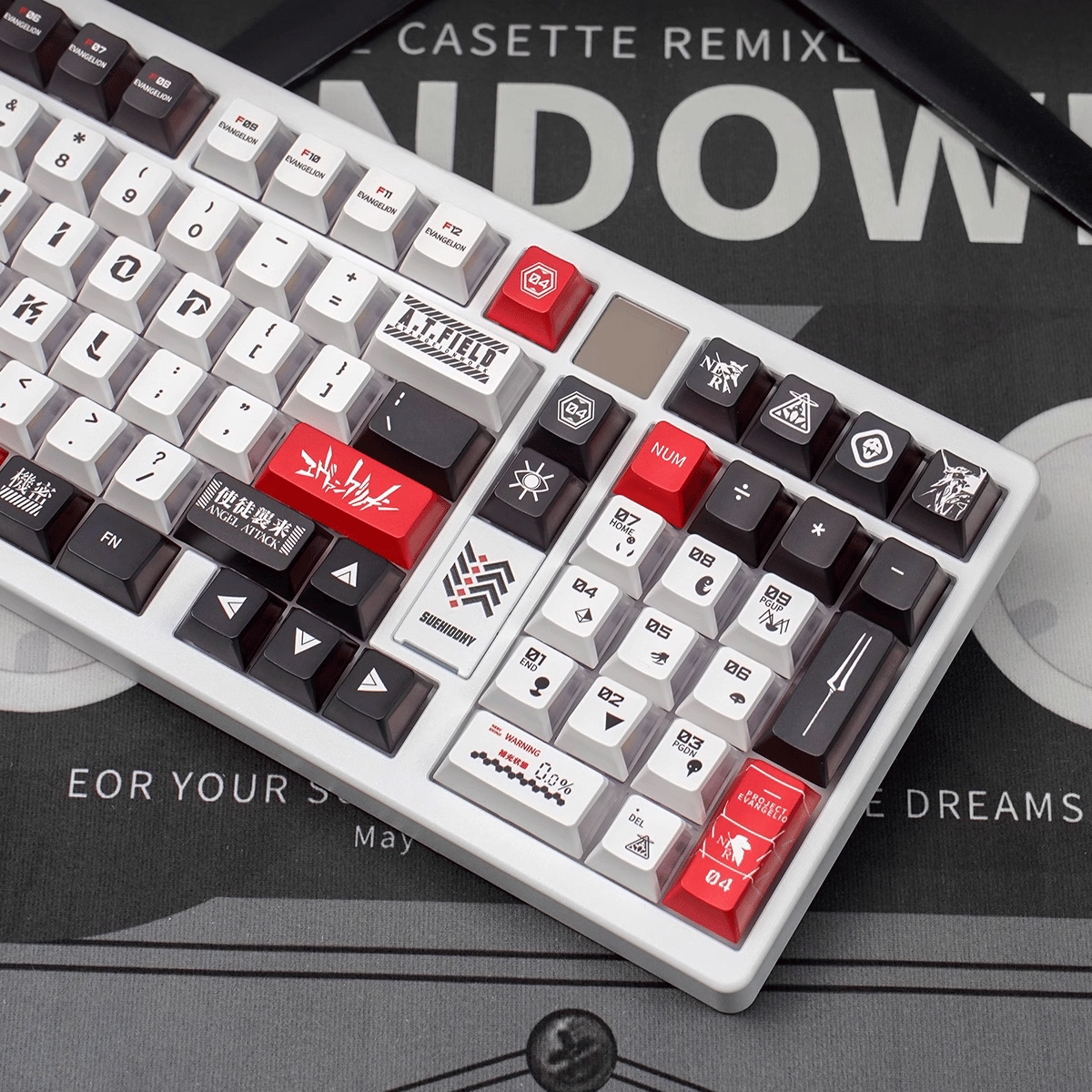 Keycap CMK Shin Seiki Evangelion PBT Dye-sub Cherry Profile