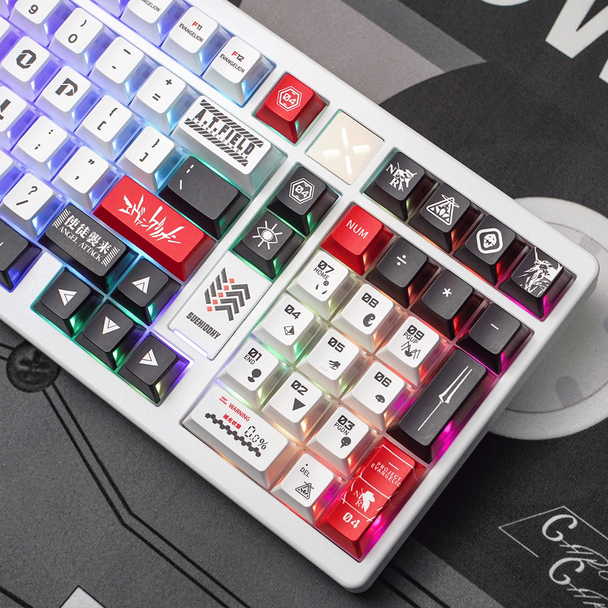 Keycap CMK Shin Seiki Evangelion PBT Dye-sub Cherry Profile