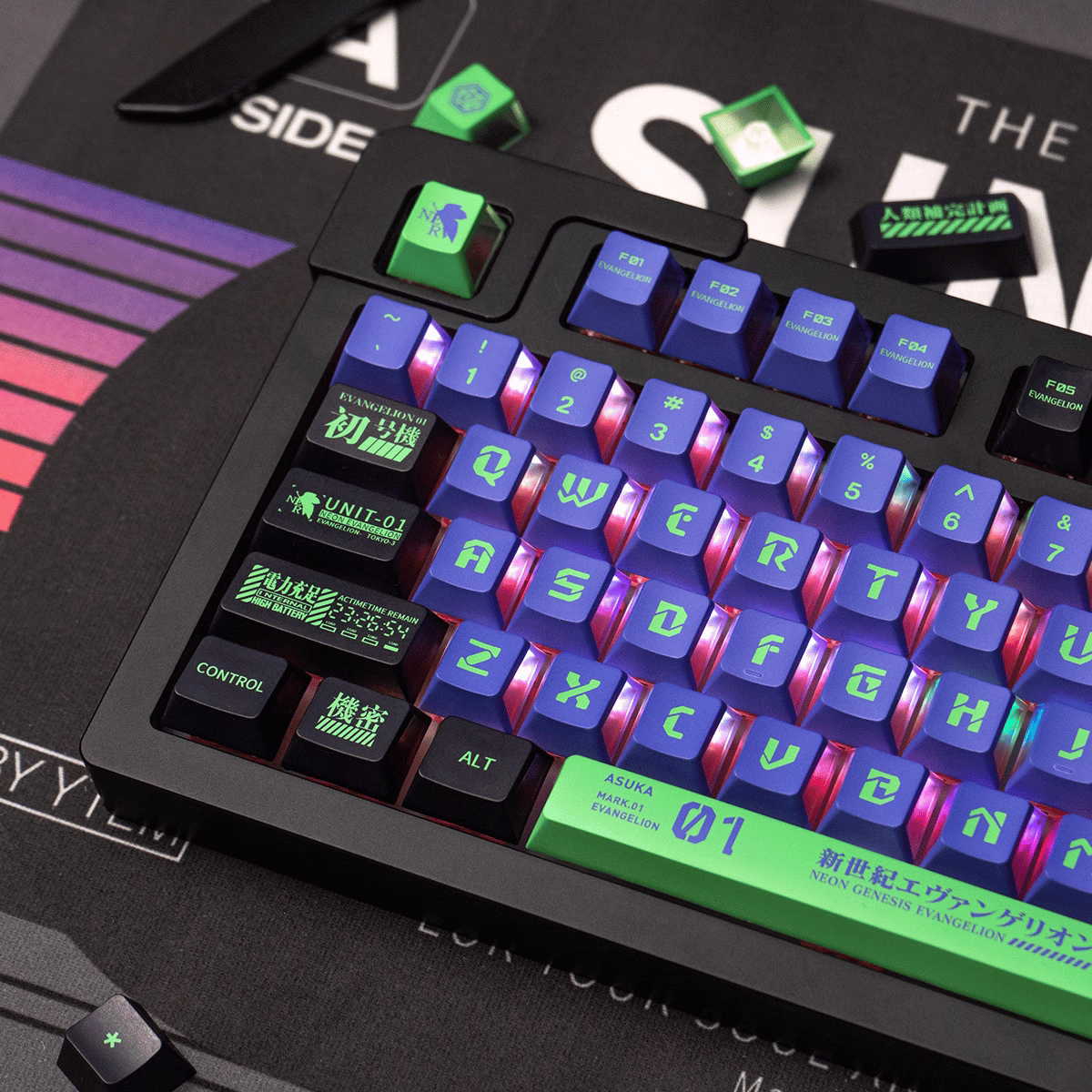 Keycap CMK Shin Seiki Evangelion PBT Dye-sub Cherry Profile