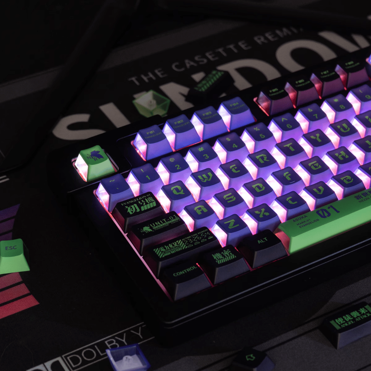 Keycap CMK Shin Seiki Evangelion PBT Dye-sub Cherry Profile