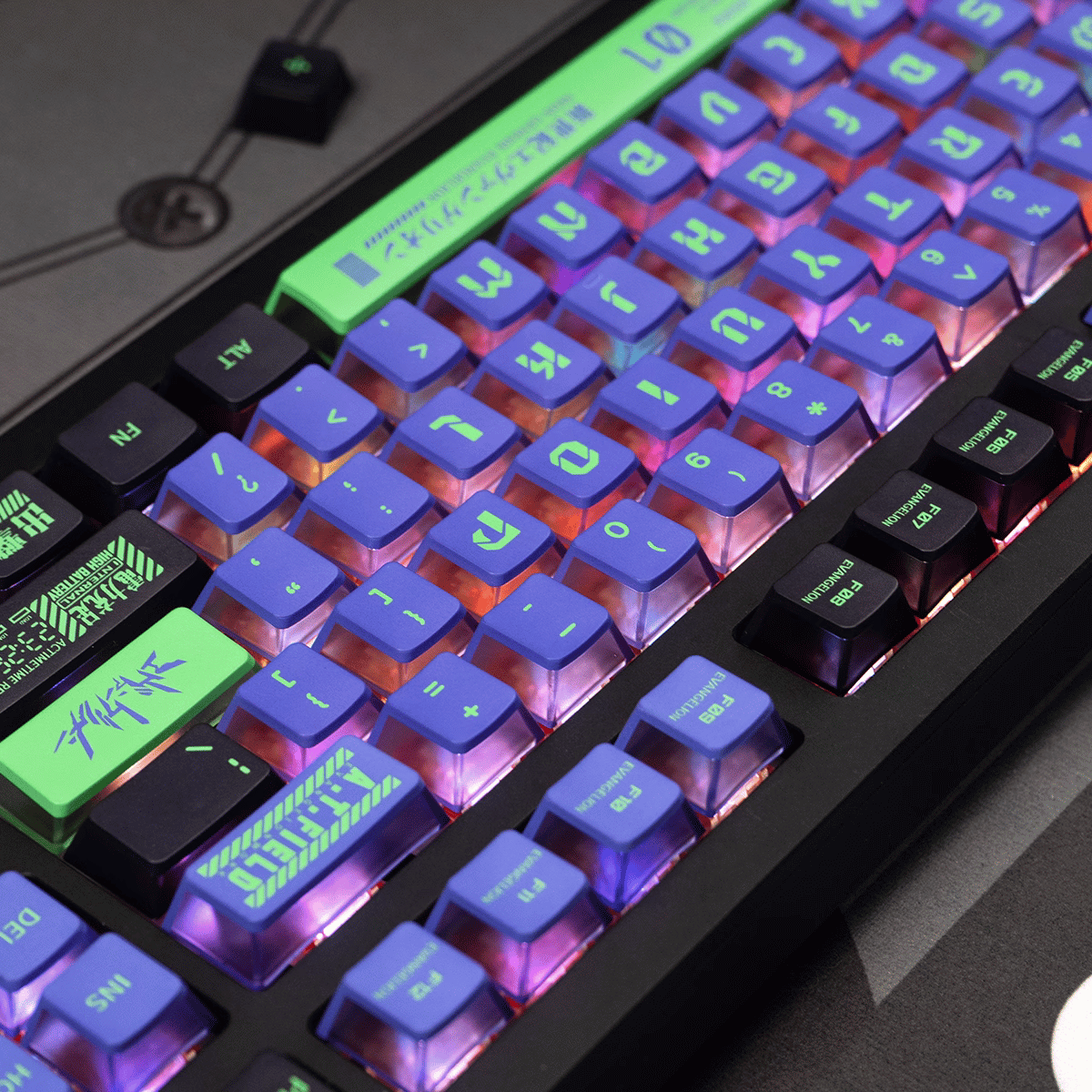 Keycap CMK Shin Seiki Evangelion PBT Dye-sub Cherry Profile
