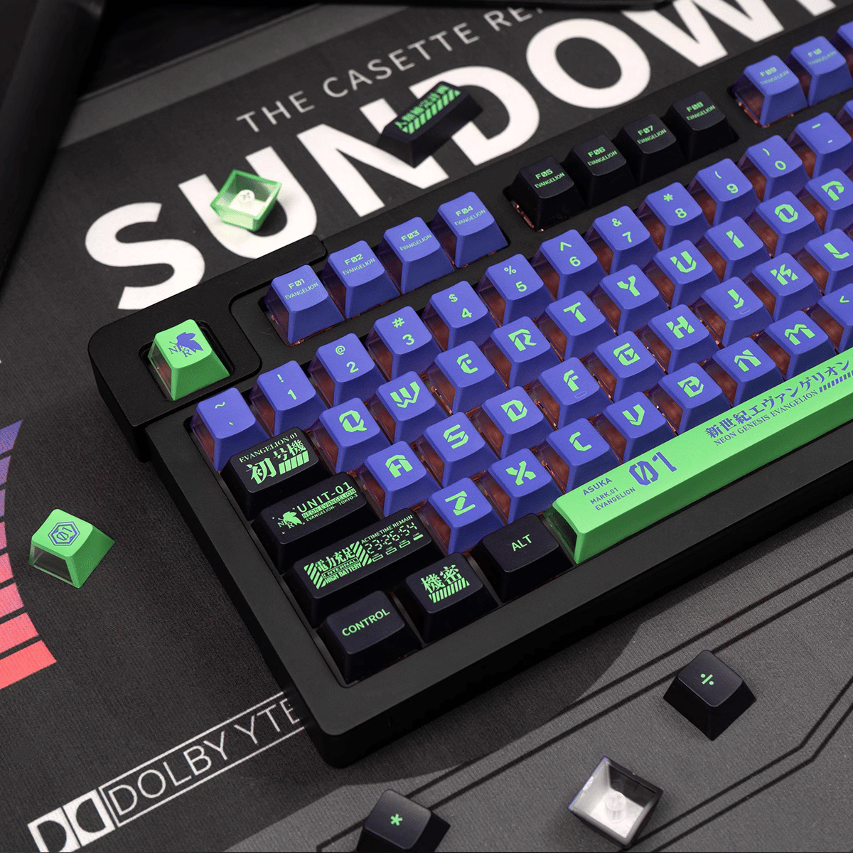 Keycap CMK Shin Seiki Evangelion PBT Dye-sub Cherry Profile