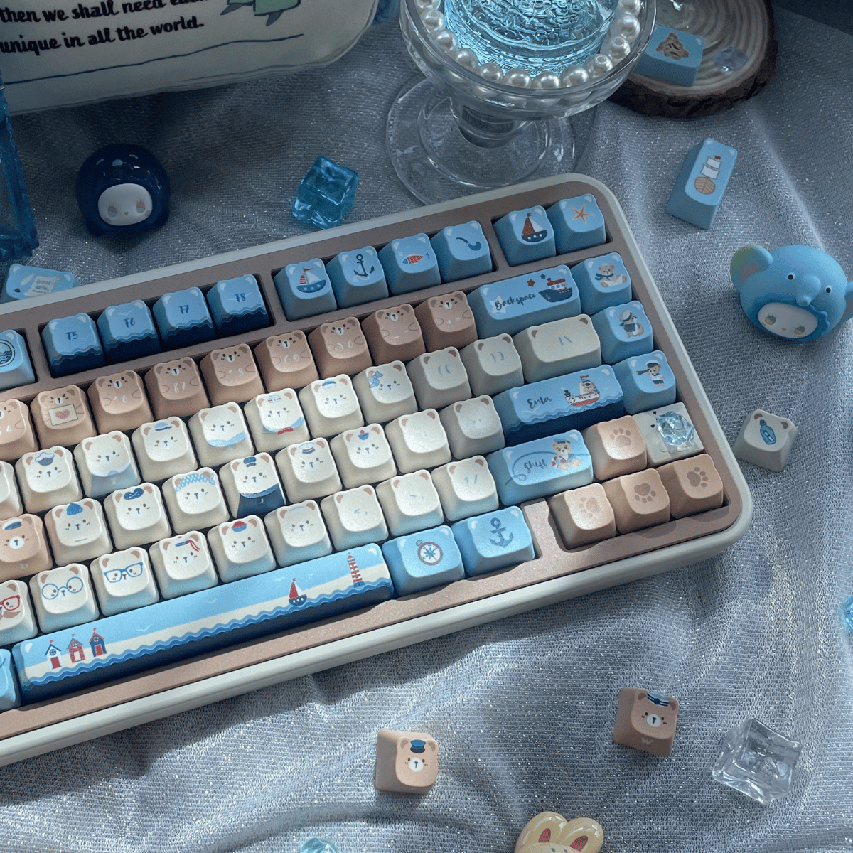 Keycap NDN Pirate Bear PBT Dye-sub PDA Profile