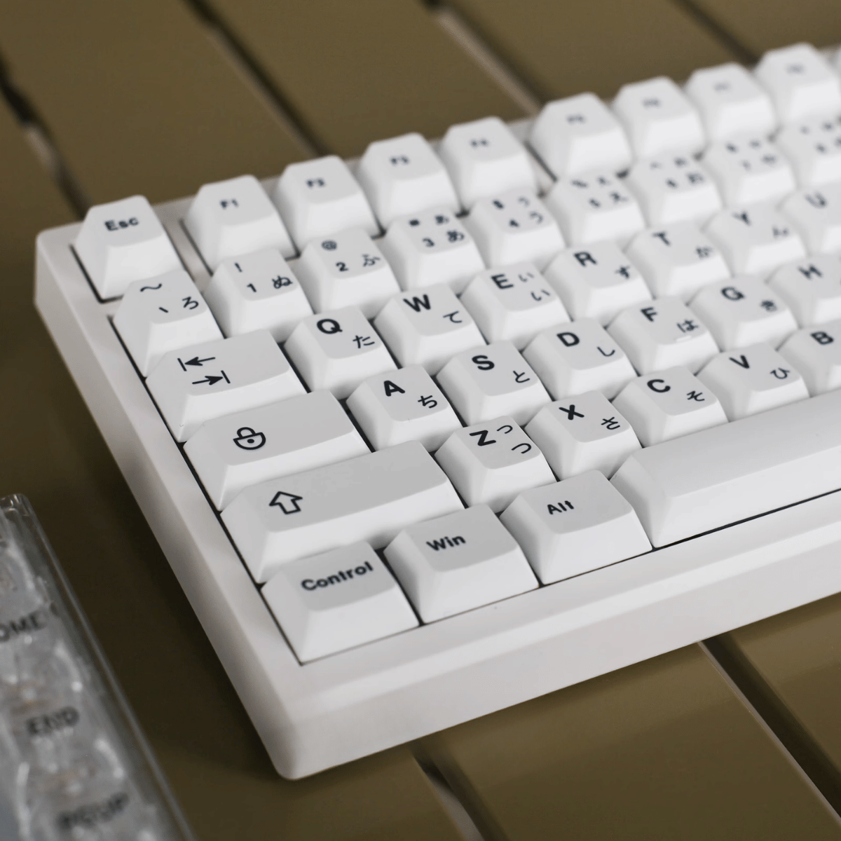 Keycap CMK PBT Black on White Song Ngữ