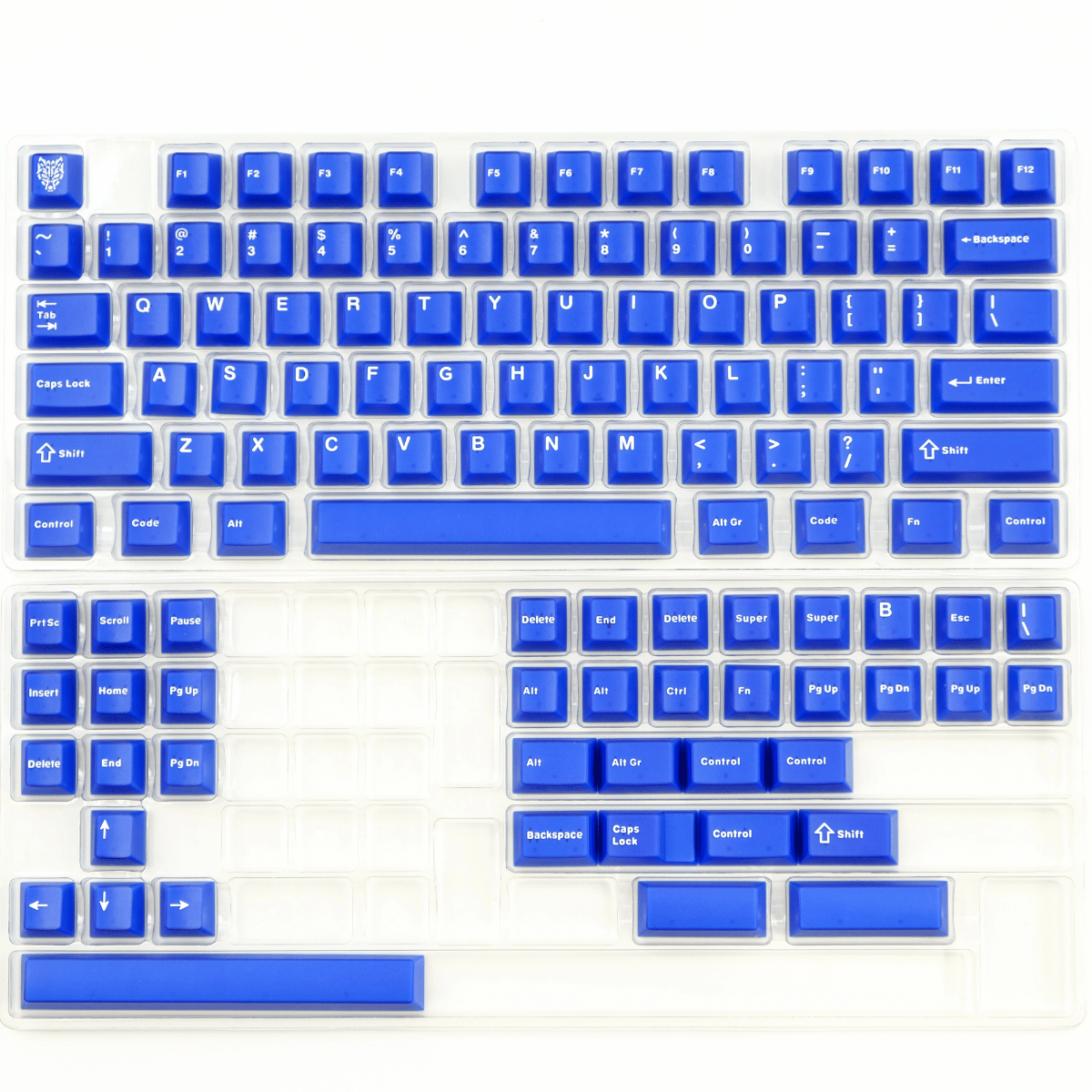 Keycap Aifei ABS Semi-transparent Klein Blue ABS Double-shot Cherry Profile