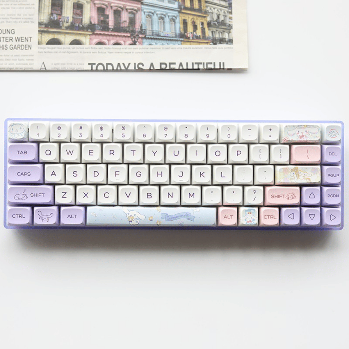 Keycap XDA PBT Cinnamon Dog Rainbow
