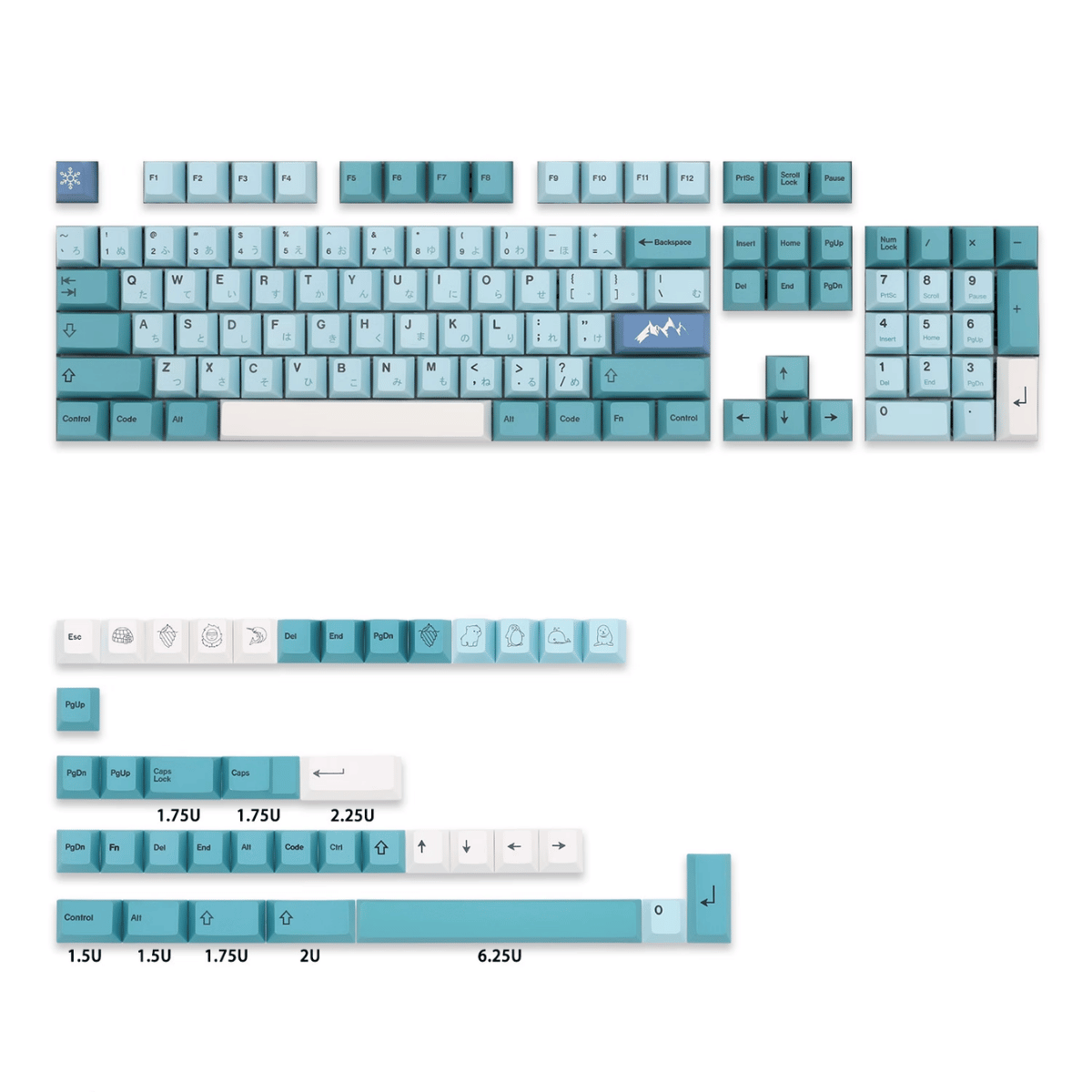 Keycap CMK PBT Iceberg