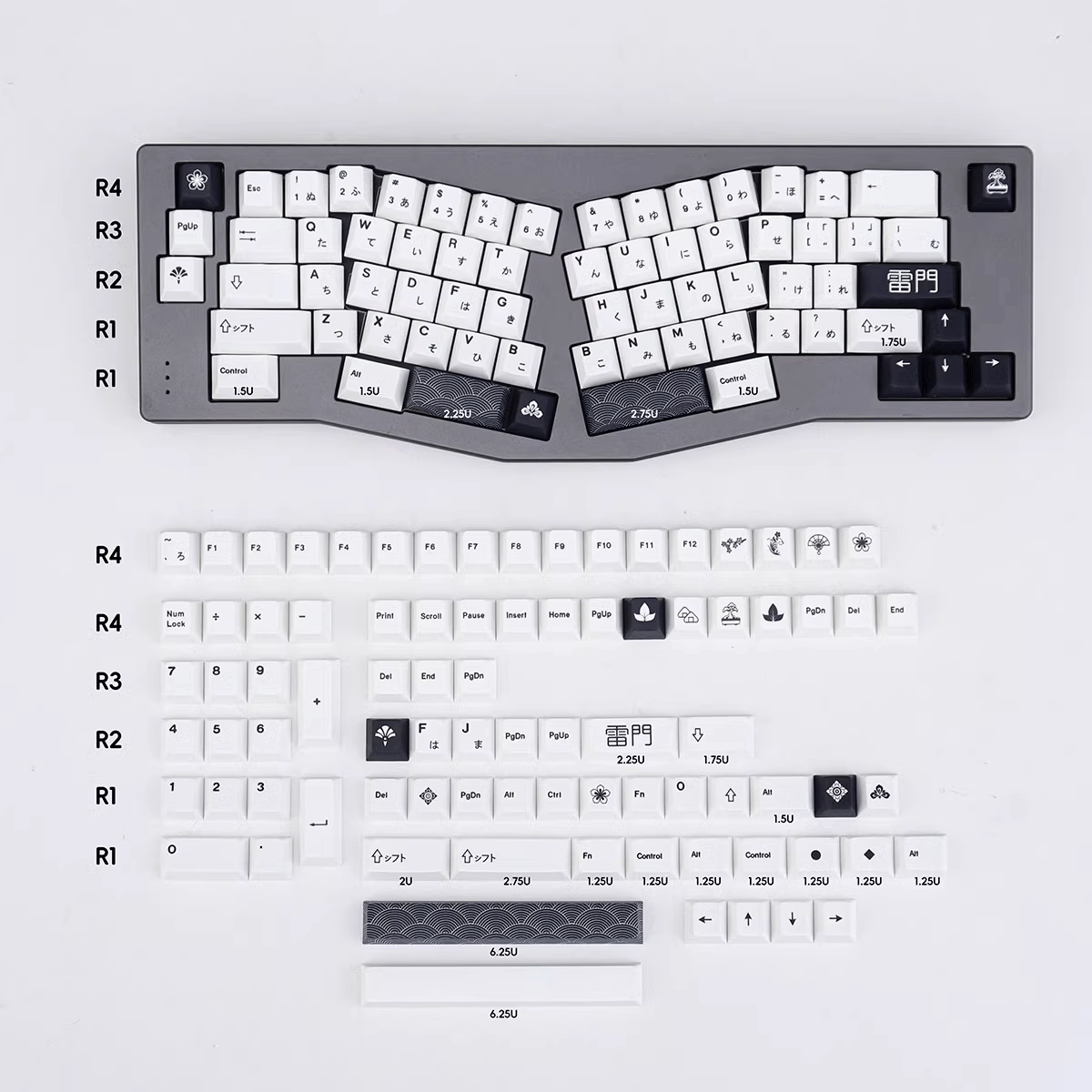Keycap CMK PBT Kaminarimon PBT Dye-sub Cherry Profile