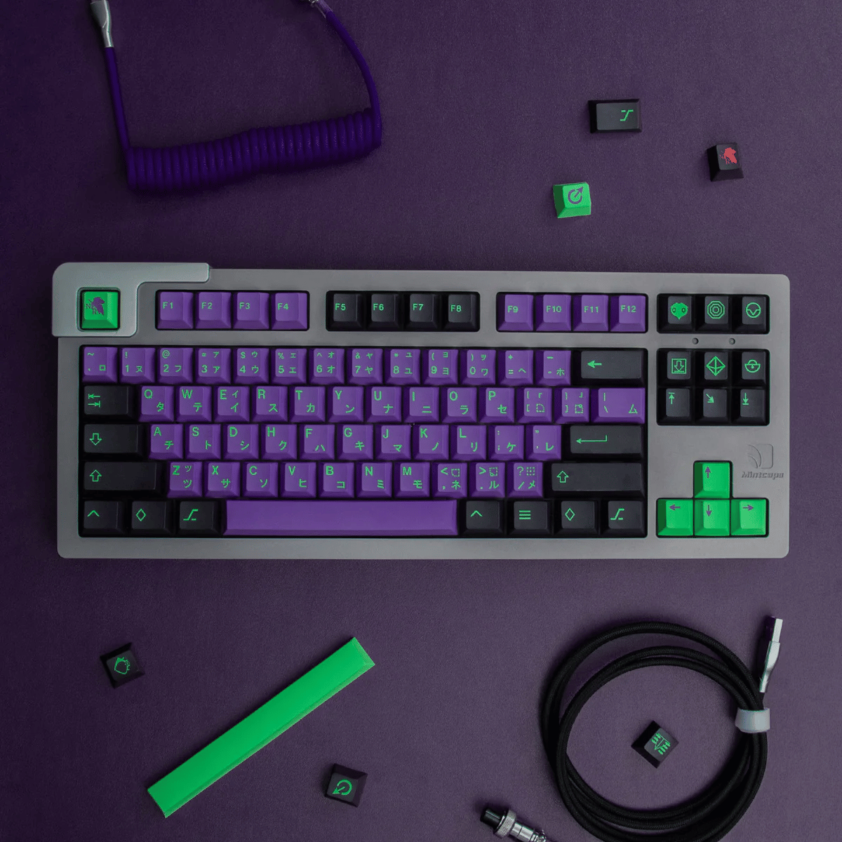 Keycap CMK PBT Eva Mecha-01 PBT Dye-sub Cherry Profile
