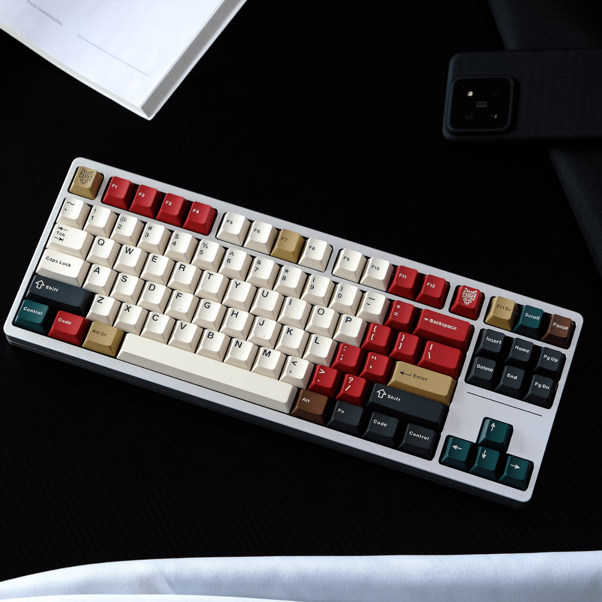Keycap Aifei ABS Retro Mixed Light R2 ABS Double-shot Cherry Profile