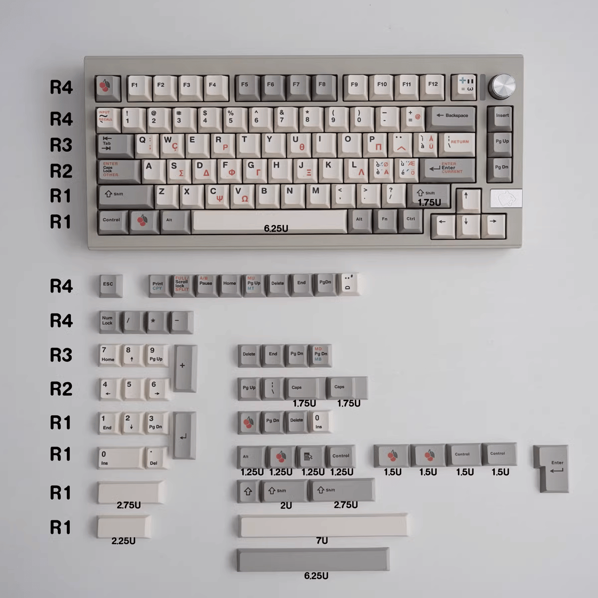 Keycap CMK PBT Retro 9009 PBT Dye-sub Cherry Profile
