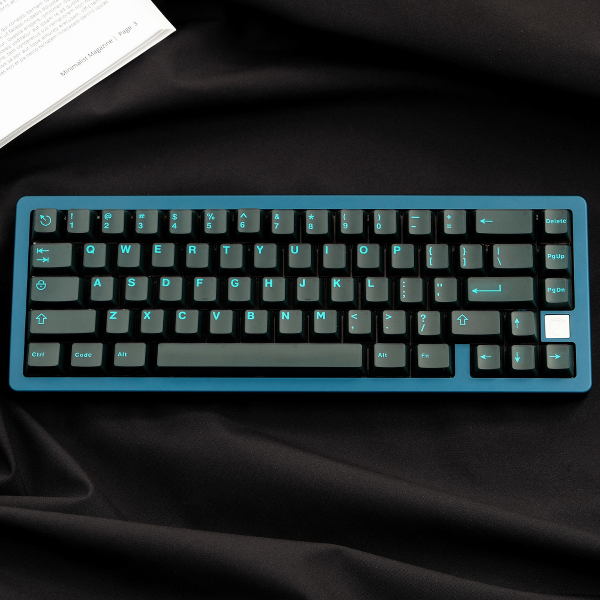 Keycap Aifei ABS Semi-transparent Blue Cyan ABS Double-shot Cherry Profile