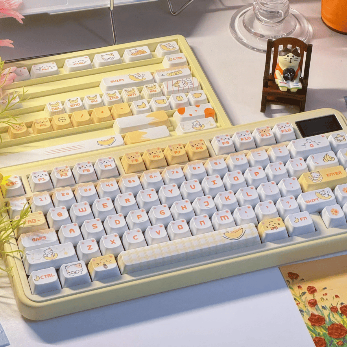 Keycap NDN Banana Cat PBT Dye-sub PDA Profile